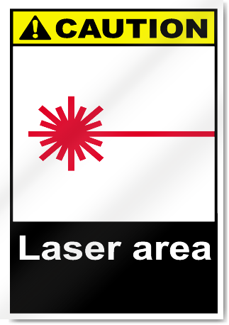 Laser Area Caution Signs