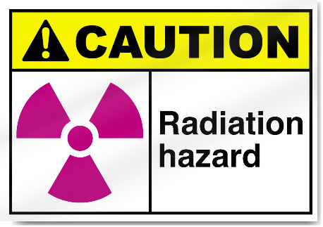 Radiation Hazard Caution Signs