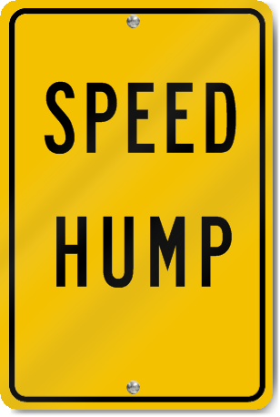 Speed Hump Sign