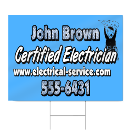 Certified Electrician Sign