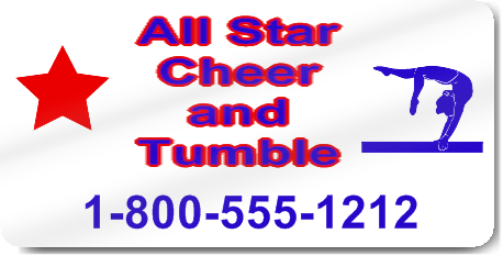 Cheerleading Vehicle Magnet