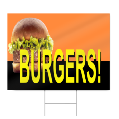 Cheeseburger Sign