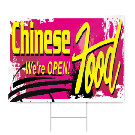 Chinese Food Sign