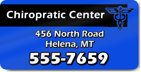 Blue Chiropractic Center Magnet