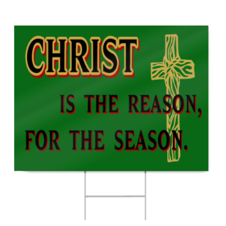 Christian Christmas Reason Sign Door Sign