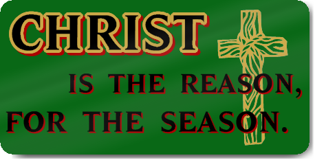 Christian Christmas Reason Magnetic Door Sign