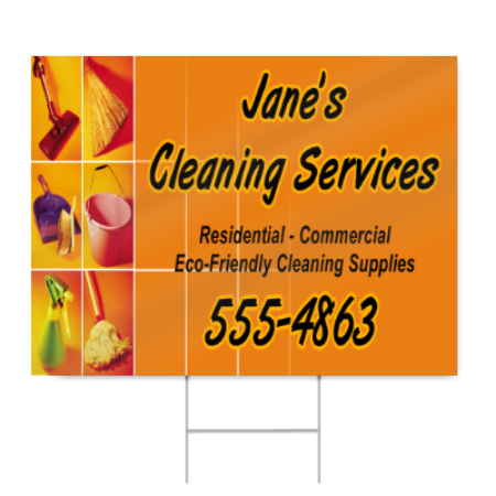 Cleaning Service Sign