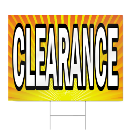 Clearance Sale Sign