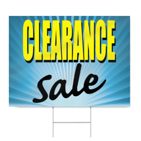 Clearance Sign