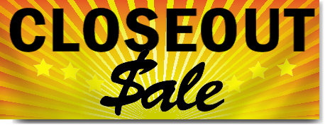 Closeout Sale Banners in Yellow