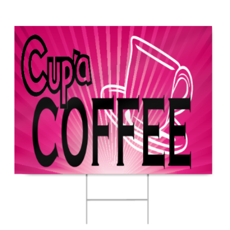 Coffee Cup Sign