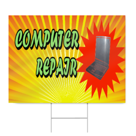 Computer Repair Sign