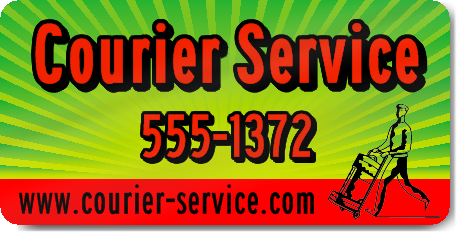 Green Courier Service Magnet