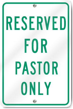 7.5x10.5 Inch 1 Pack of Signs Reserved Parking Pastor Print White and Black Notice Parking Metal Small Sign 