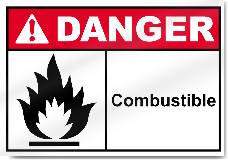 Combustible Danger Signs