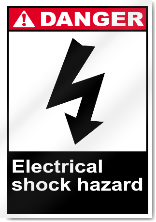 Electrical Shock Hazard Danger Signs