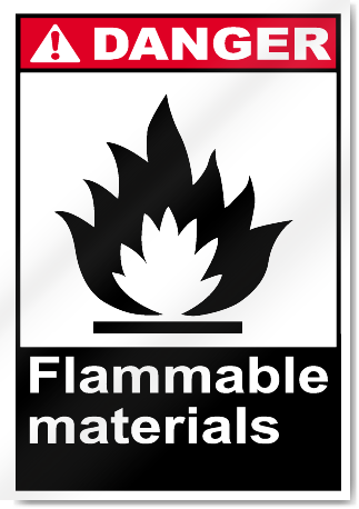 Flammable Materials Danger Signs