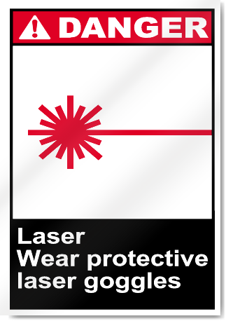 Laser Wear Protective Laser Goggles Danger Signs