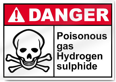 Poisonous Gas Hydrogen Sulphide Danger Signs