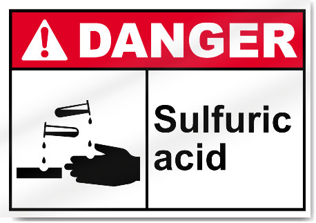 Sulfuric Acid Danger Signs