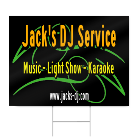 DJ Service Sign