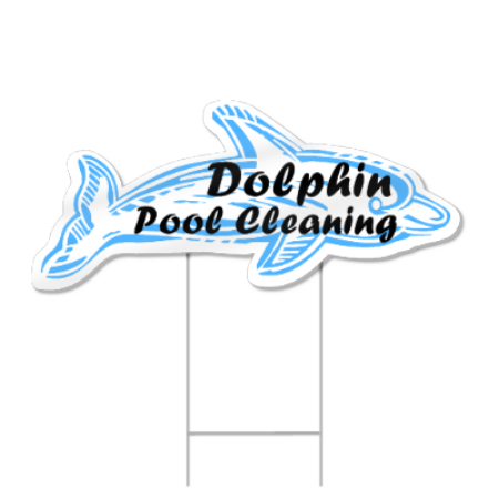 Dolphin Shaped Sign
