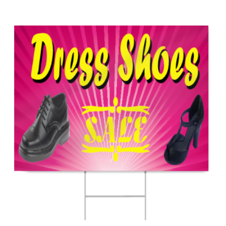 Dress Shoes Sign