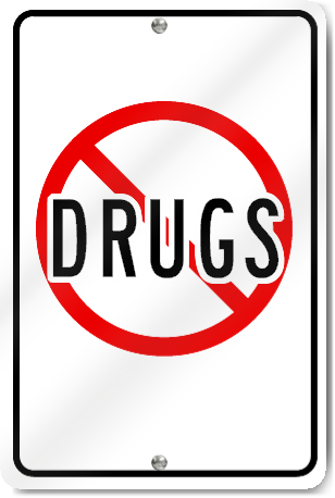 No Drugs (Symbol) Sign