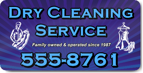 Dry Cleaning Service Magnet