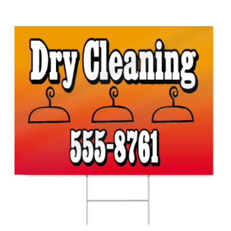 Dry Cleaning Sign