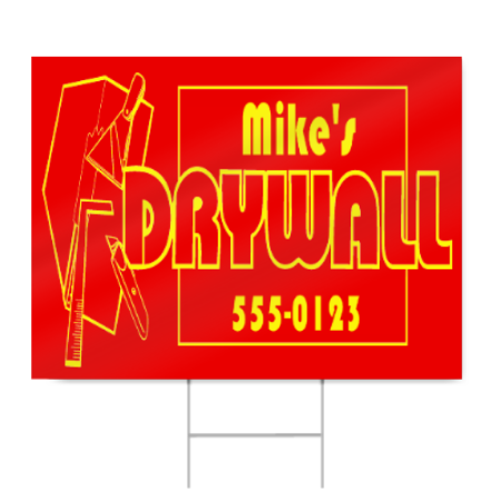 Drywall Sign