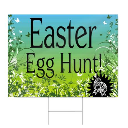 Easter Egg Hunt Sign