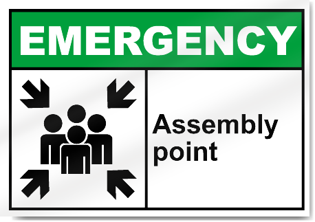 Assembly Point Emergency Signs