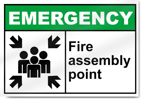 Fire Assembly Point Emergency Signs