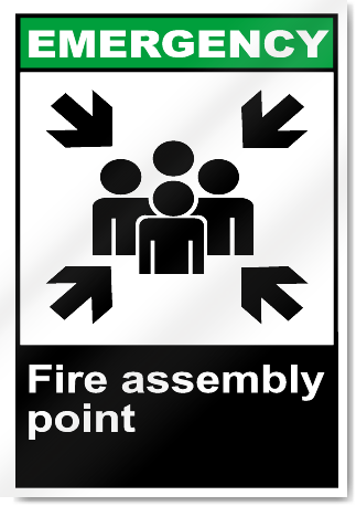 Fire Assembly Point Emergency Signs