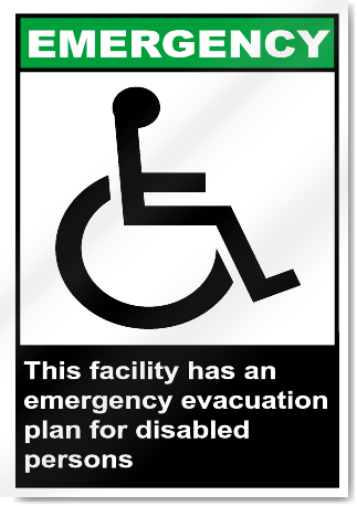 This Facility Has An Emergency Evacuation Plan Emergency Signs