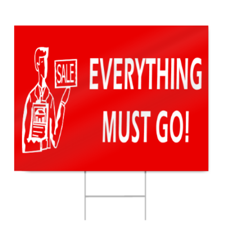 Everything Must Go Sign