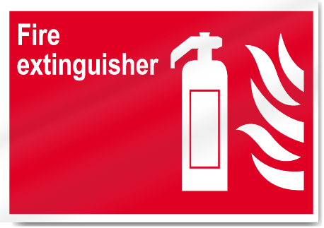 Fire Extinguisher Fire Signs