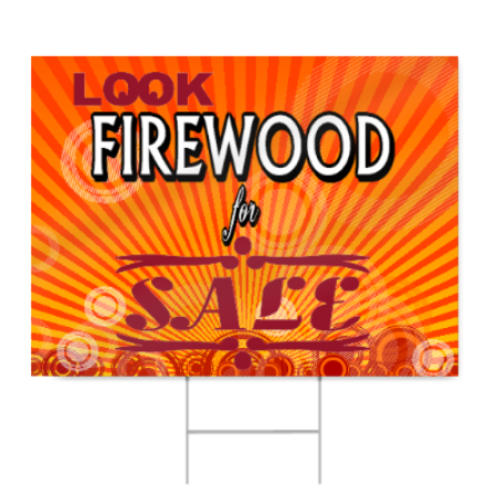 Firewood For Sale Sign