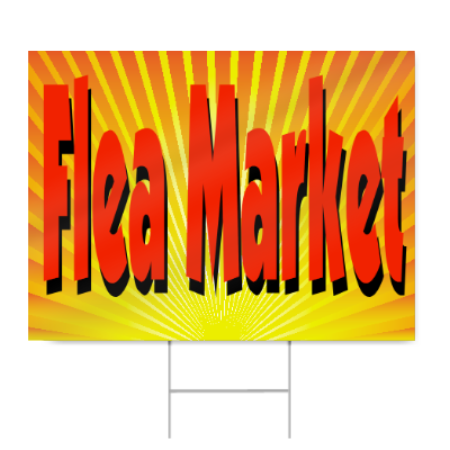 Flea Market Sign