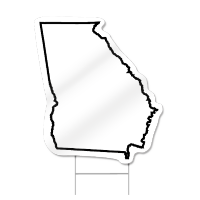 Georgia Shaped Sign