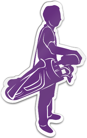 Golfer Posed Shaped Magnet