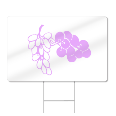 Grapes Extended Shaped Sign