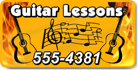 Guitar Lessons Magnet