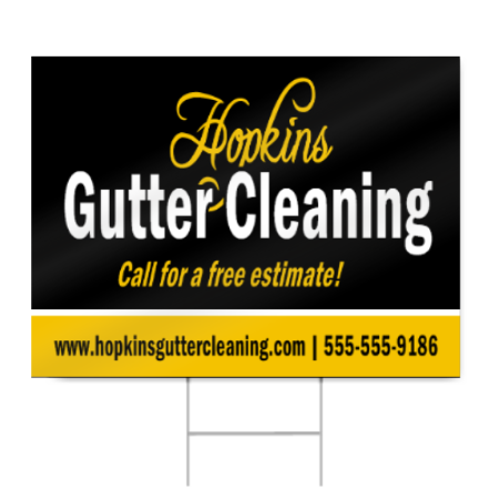 Gutter Cleaning Sign