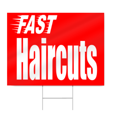 Haircut Sign