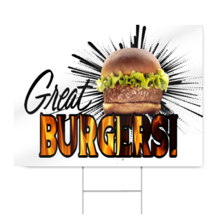 Hamburger Sign