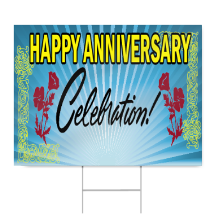 Happy Anniversary Celebration Sign