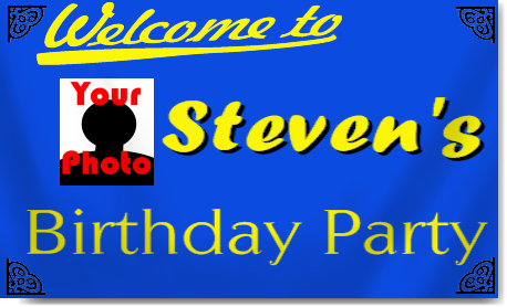 Birthday Banners with Photograph