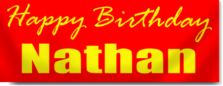 Birthday Banner in Red